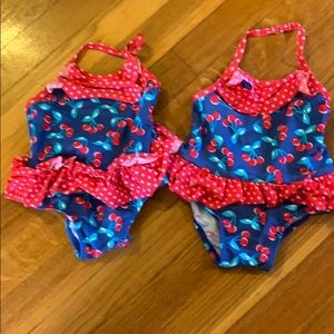 Adorable cherry bathing suits!